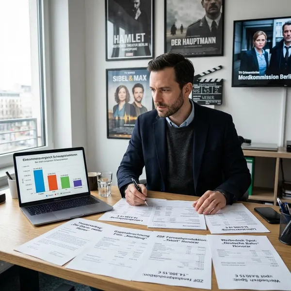 Was verdient ein Schauspieler in verschiedenen Bereichen?